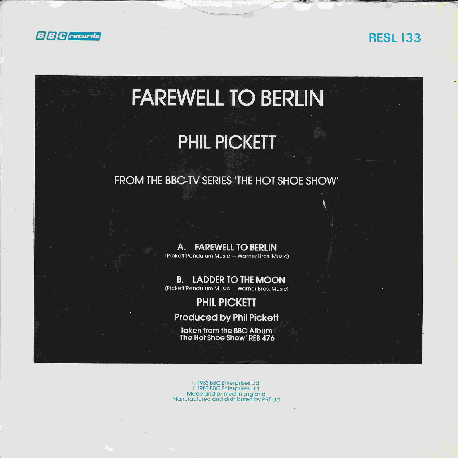 Back cover of RESL 133